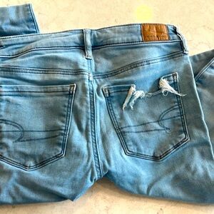 AE Light Blue Distressed Women's Jeans